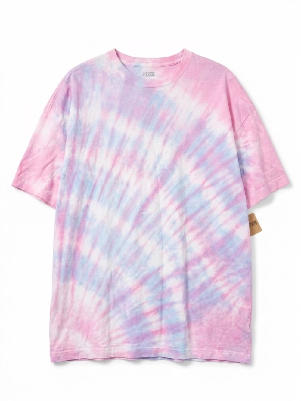 Victoria's Secret PINK Pastel Swirl Tie-Dye Oversized Campus Crewneck Tee